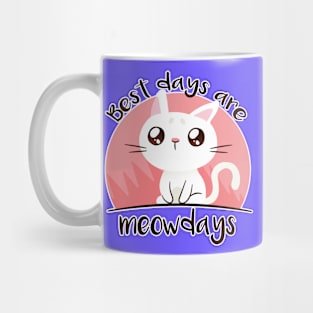 Best Days are Meow Days - Cat Lover Mug